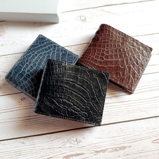 Moneyclip wallet กระเป๋าสตางค์หนังจระเข้แท้