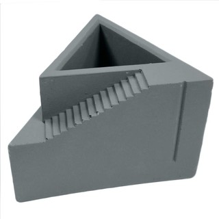 กระถางปูนบันไดทรงสามเหลี่ยม บ้านปูนปั้น BPP-17 สีเทา CEMENT ARCHITECTURAL CUBE PLANTER BPP-17 GRAY