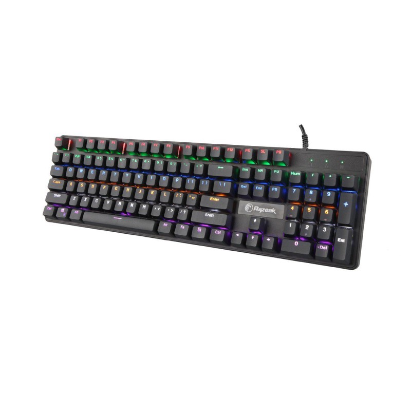 Razeak RK-X14 / RK-X16 คีย์บอร์ดสำหรับเกม Hunter Semi Blue Switch Mechanical Gaming