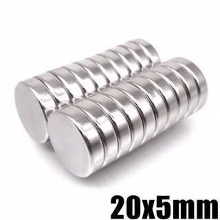 5ชิ้น แม่เหล็กนีโอไดเมียม 20x5มิล Magnet Neodymium 20x5mm แม…
