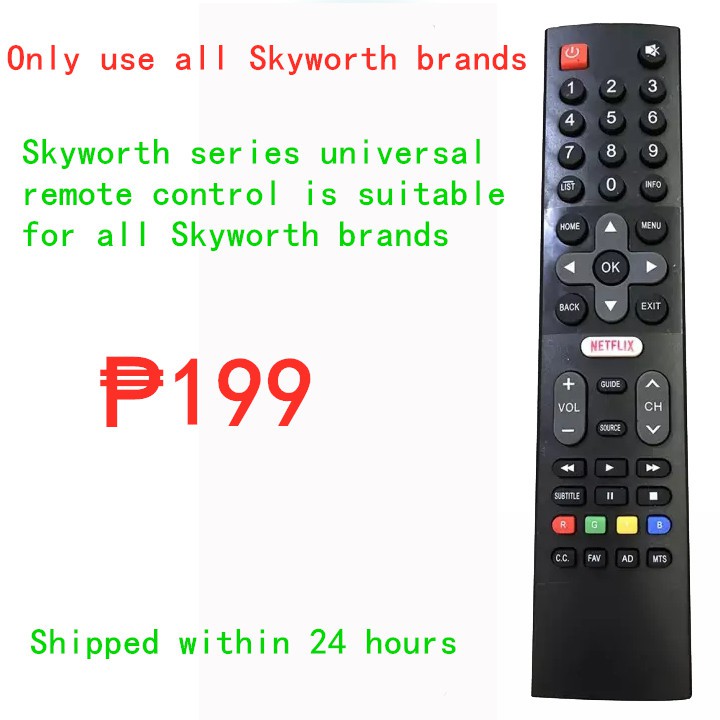 Skyworth Smart Remote สําหรับ Skyworth TV ที่ใช้สําหรับ 24E3A11G 32E3A11G 40E3A11G 32E2000 40E2000 4