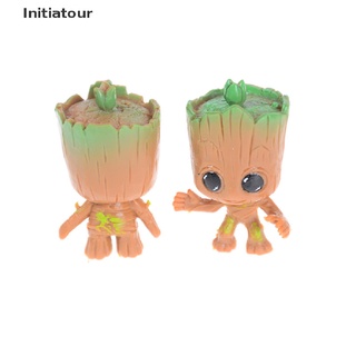 [Initiatour] ตุ๊กตาฟิกเกอร์ Guardians of the Baby Groot PVC ของเล่นสําหรับเด็ก 4 ชิ้น