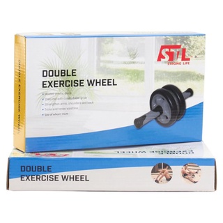 ว๊าว🍟 ล้อบริหารหน้าท้องคู่ 1 ชิ้น Double Exercise Wheel 1pc