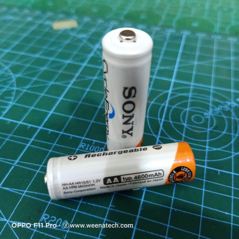ถ่านชาร์จ 2A ถานชาร์จAA 1.2V 4600mAh ราคาต่อ 1 ชิ้น