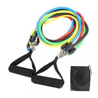 ยางยึดฟิตเนส Multi function resistance band set