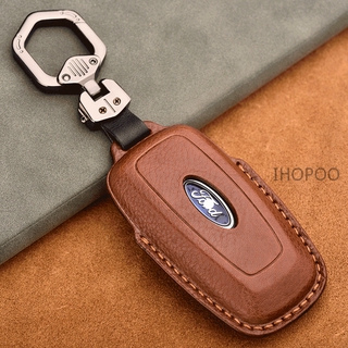 หนังฟอกฝาดชั้นแรก FORD FOCUS Mondeo MUSTANG Fiesta Kuga EcoSport  MK3 MK4 KUGE RANGER T8  ซองกุญแจรถโตโยต้าซองใส่กุญแจ