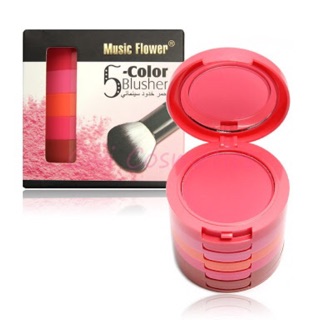 Music Flower 5 colors Blush on