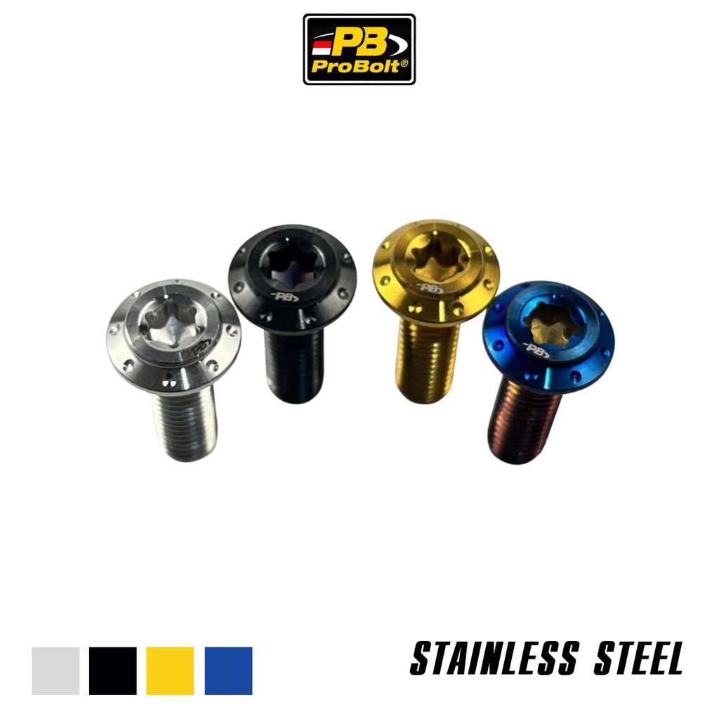 แผ่นเสียงดั้งเดิม PB PROBOLT สแตนเลส ANTI-RUST M8