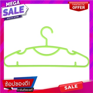 ไม้แขวนเสื้อคิงไซด์ PLIM สีเขียวเลมอน แพ็ค 6 ชิ้น ไม้แขวนเสื้อ CLOTHES HANGER PLIM KING SIZE LIME GREEN PACK6 อุปกรณ์ตาก