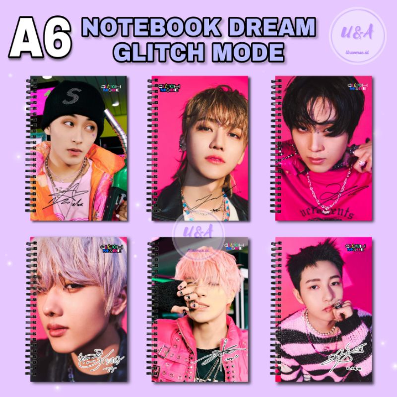 A6 NCT DREAM GLITCH MODE NOTEBOOK Glitch ver. เจมิน หนังสือมาร์คเจโน่