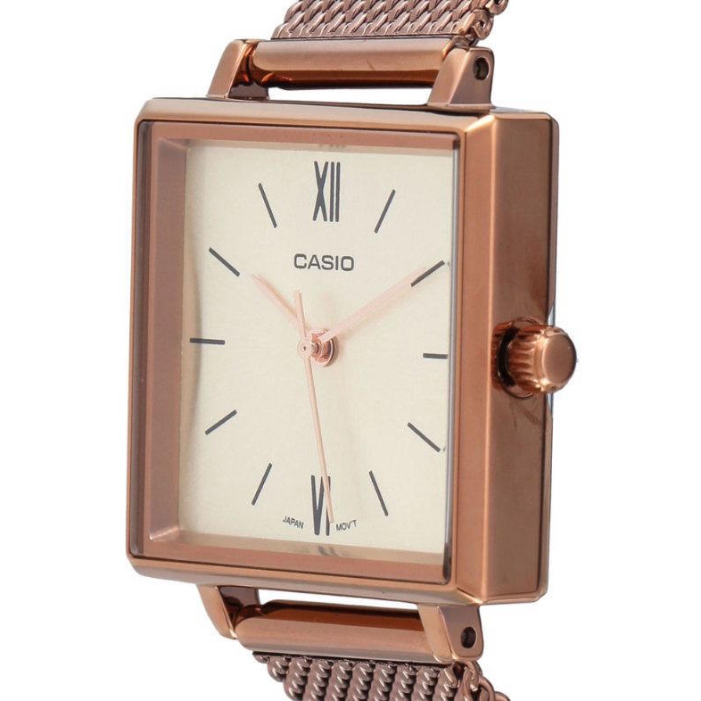 Casio นาฬิกาข้อมือผู้หญิง สายสแตนเลส รุ่น LTP-E155MR-9B รูปที่ 7