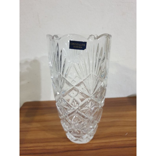 แจกันคริสตัล Bohemia Crystalite 20cm จาก Czech Republic เหมาะเป็นของขวัญ ของแต่งบ้าน