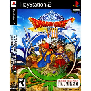 แผ่นเกมส์ DRAGON QUEST VIII - JOURNEY OF THE CURSED KING PS2 Playstation 2 คุณภาพสูง ราคาถูก