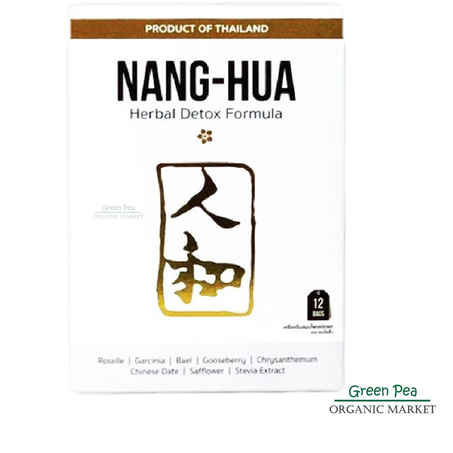 NANG-HUA Herbal detox Formula หนั่ง-ฮั้ว ชาสมุนไพรดีท็อกซ์ ชนิดซอง ขนาด 96 กรัม บรรจุ12ซองชา  สำหรับ