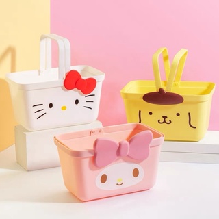 ⭐️พร้อมส่ง🍡 ตะกร้าใส่ของsanrio สุดนุบนิบ 🧃🍰