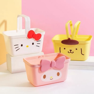 ⭐️พร้อมส่ง🍡 ตะกร้าใส่ของsanrio สุดนุบนิบ 🧃🍰