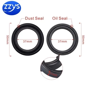 37 มม.x 50 มม.x 11 มม.ด้านหน้าส้อม Shock Damper ซีลน้ํามัน & ฝุ่นซีลชุดสําหรับ KRZ200 รถจักรยานยนต์อะไหล่ 37x50x11