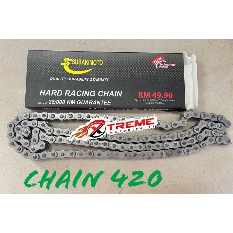 CHAIN RANTAI 420 ONLY MOTOR MOTORCYCLE 420 - 100 / 104 / 120