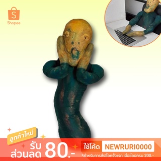 แท้/ญี่ปุ่น🇯🇵 The Scream Plush 70ซม. Edvard Munch ตุ๊กตา TOREBA