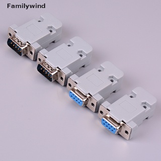 Familywind&gt; อะแดปเตอร์ปลั๊กซ็อกเก็ตเชื่อมต่อ RS232 DB9 ตัวเมีย 9 พิน ทองแดง RS232 พร้อมเคส 2 ชุด