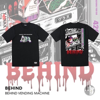 BEHIND CLOTHING เสื้อยืดลาย “BEHIND VENDING MACHINE” oversize SML