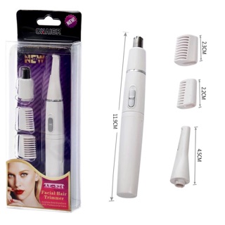 Cnaier Electric Facial Hair Trimer AE-824 เครื่องกำจัดขน ไฟฟ้า 4 in 1 เปลี่ยนหัวได้