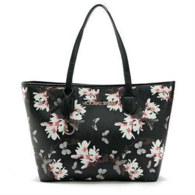Don't Miss! Victoria's Secret Vintage Flower Print Shoulder Tote Bag