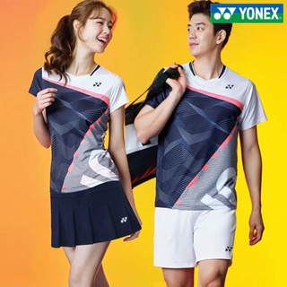 Yonex ใหม่ เสื้อผ้าแบดมินตัน ระบายอากาศ แห้งเร็ว เหมาะกับการเล่นกีฬา ปิงปอง เทนนิส สําหรับผู้ชาย และผู้หญิง