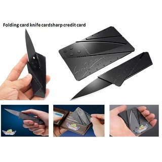 Folding card knife cardsharp credit card