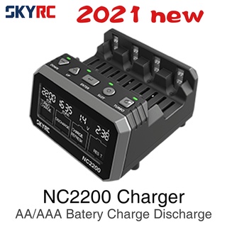 ใหม่ SKYRC NC2200 ที่ชาร์จแบตเตอรี่ AA AAA 4 ช่อง 12V 2.0A และเครื่องวิเคราะห์ NiMH NiCD