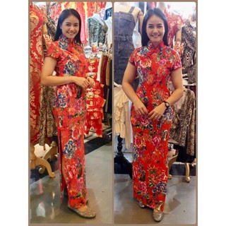 🎉 Chinese Dress : ชุดผ้าลูกไม้ผ้ายืด