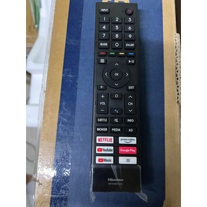 remote สั่งเสียง  hisense  ของแท้   รองรับ ทีวี 4k รุ่นใหม่  E7