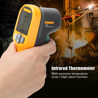 Good work products เครื่องวัดอุณหภูมิอินฟราเรด เครื่องวัดอุณหภูมิอินฟราเรด แบบมือถือ Fluke 59E เครื่องวัดอุณหภูมิอินฟราเรดแบบพกพา -30 C~350 C Au