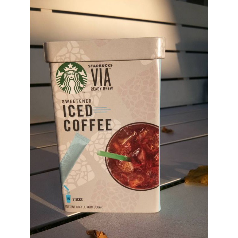 กาแฟ Starbucks Via Ready Brew Ice Coffee Sweetened 15ซอง/1กล่อง
