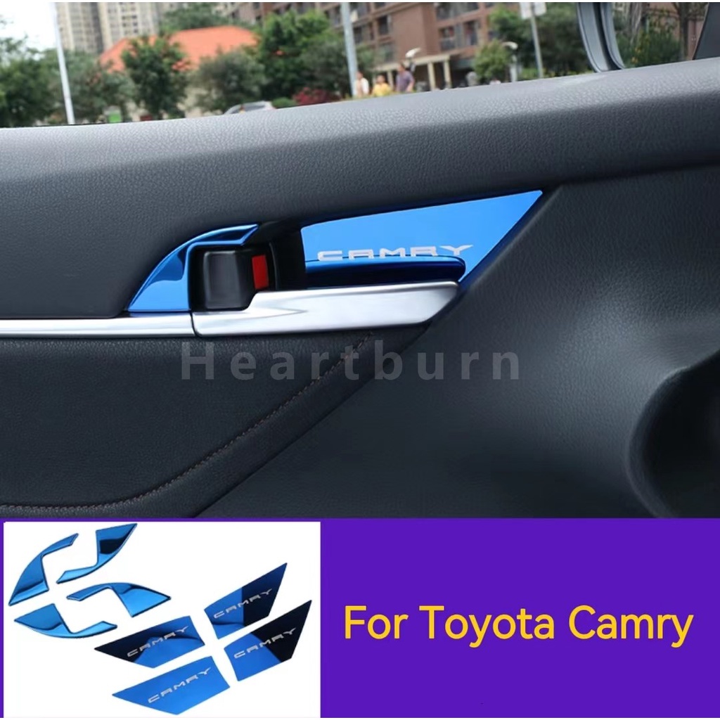 ฝาครอบมือจับประตูรถยนต์ สําหรับ Toyota 8th Gen Camry 2018-2022