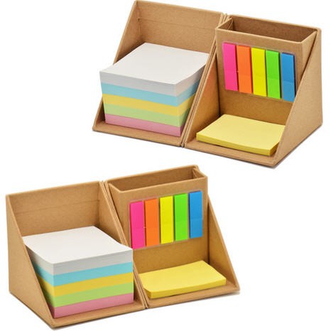กล่อง Post It กระดาษโน๊ต กล่องเปิด-ปิดได้ ชุดโพสอิท ชุดเครื่องเขียน ของขวัญ