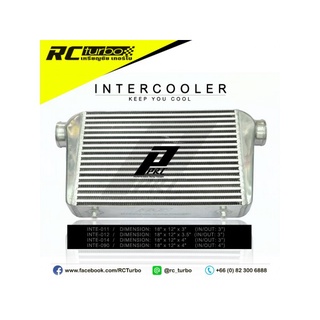 PPRC อินเตอร์คูลเลอร์ อินเตอร์ 18"x12"x4"  Intercooler (ปาก 3") inter#14