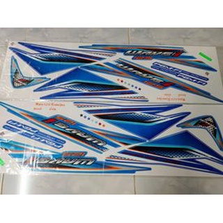 สติ๊กเกอร์ Wave 125 i 06 รุ่น 4 สีน้ำเงิน ไฟเลี้ยวบังลม ราคาถูกที่สุด คุณภาพดี