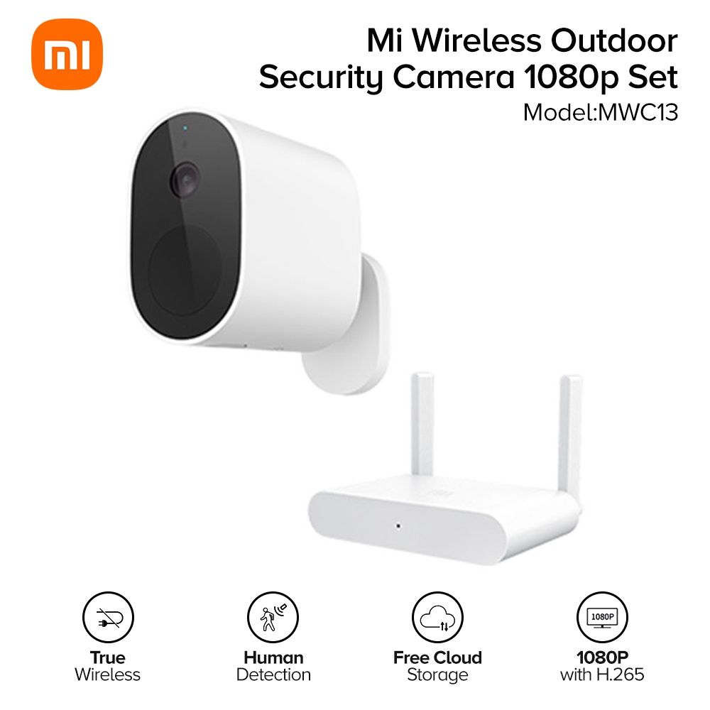 🔥ถูกที่สุด‼️🔥 👀ชัดที่สุด‼️👀 Xiaomi Mi Wireless Outdoor Security Camera 1080p Set