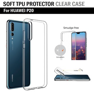 Qcase (จัดส่งจากในประเทศ) - เคสใส TPU ผิวนิ่ม สำหรับ Huawei P20