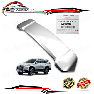 สปอร์ยเลอร์หลัง สีบรอนซ์เงิน U25 ทรงห้าง แท้ Mitsubishi Pajero Sport, Montero Sport Suv