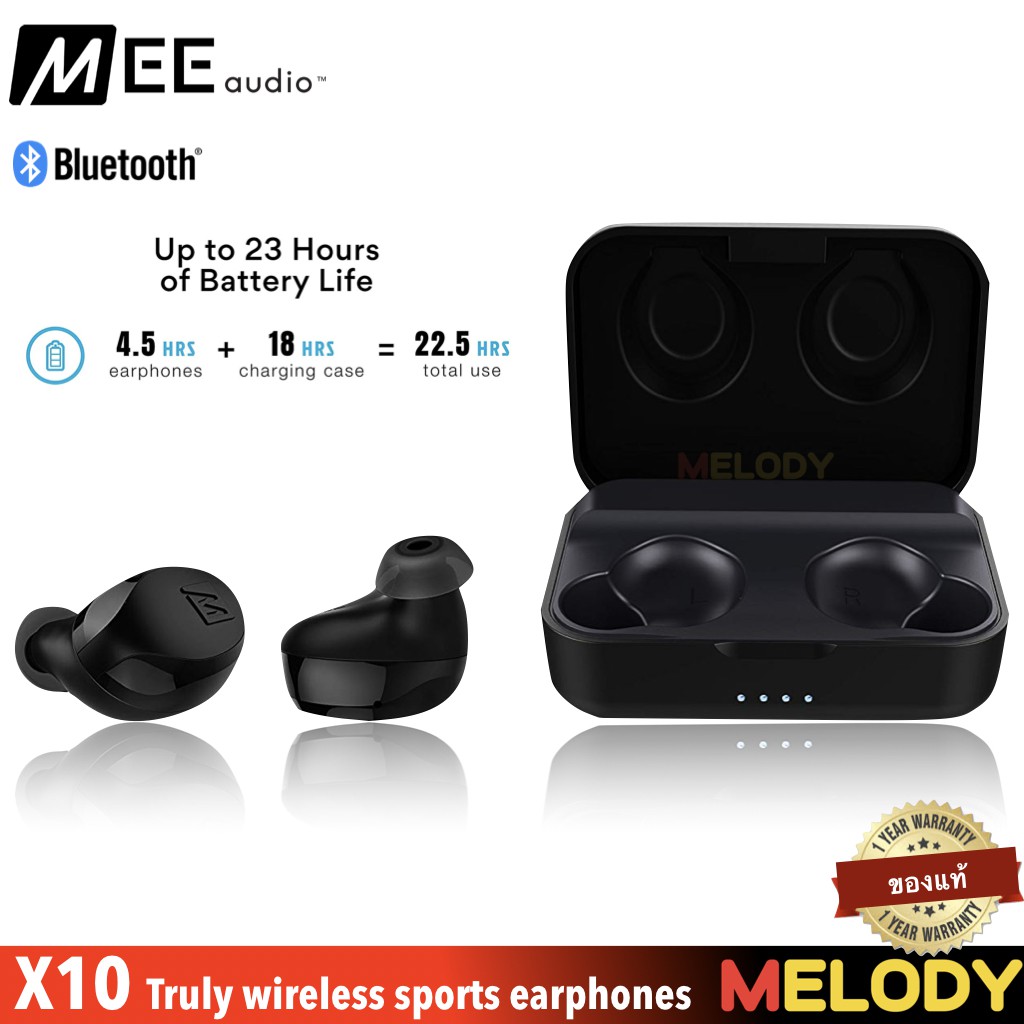 mee audio x10 truly wireless bluetooth earphones
