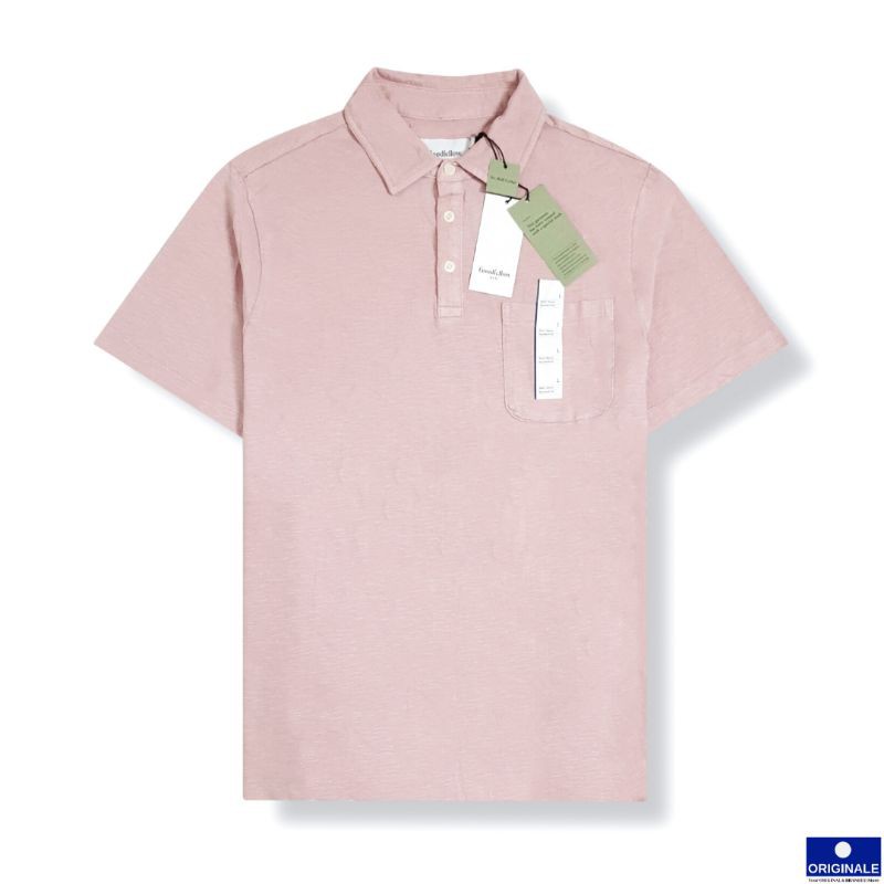 GFW & CoTM เสื้อโปโลผู้ชายคอปกแขนสั้น Regular Fit - สีชมพู Pout