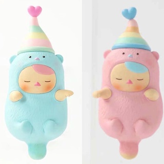 [Ashali] Popmart PUCKY PUCKY Otter Baby Limited ลิฟต์ สีฟ้า สีชมพู