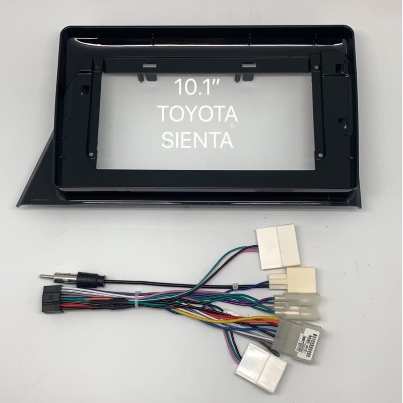 หน้ากาก TOYOTA SIENTA สำหรับจอ 10” พร้อมปลั๊กตรงรุ่น