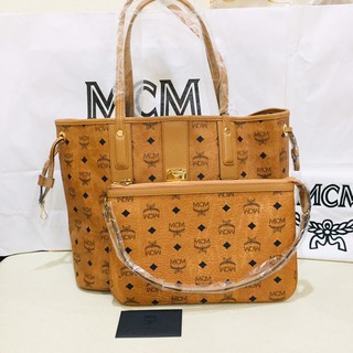 (ผ่อน0%)📌แท้💯 Mcm viestos tote with small clutch(ไม่แท้คืนเงิน)