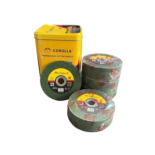 ใบตัดเหล็กสเตนเลส corolla 4นิ้ว (107mm.) แพ็ค 25,50,100ใบ(ยกกล่อง)