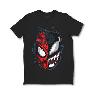 ROUNDคอลูกเรือNeckเสื้อเชิ้ต พิมพ์ลาย Marvel Spider-Mans Venom Spider-Man ขนาดใหญ่ สําหรับผู้ชาย และผู้หญิง-4XL