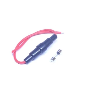 กระบอกฟิวส์เส้น ฟิวส์สาย,ฟิวส์เส้น fuse holder case แถมฟิวส์ 10A ฟิวส์