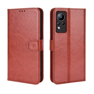 infinix Note 12 G88 เคส Leather Case เคสโทรศัพท์ Stand Wallet infinix Note12 G88 เคสมือถือ Cover